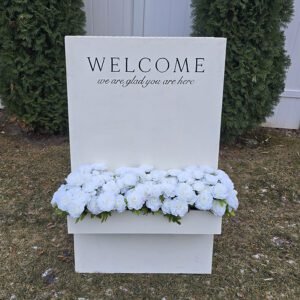 A-Frame Sign w/ Flowers for rent