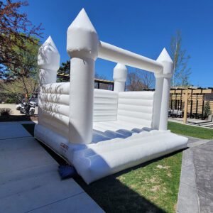 White Bounce House Castle
