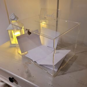 Clear Acrylic Wedding Card Box