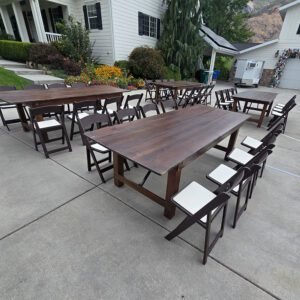 Farm House Tables for rent
