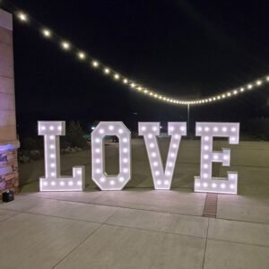 5ft Lighted LOVE Sign Letters