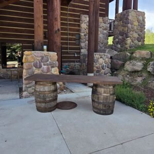 8ft Whiskey Barrel Bar