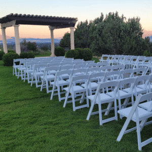 Resin Folding Chair – White